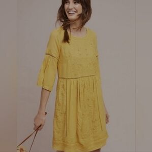 Anthropologie Akemi + Kin Embroidered Dress